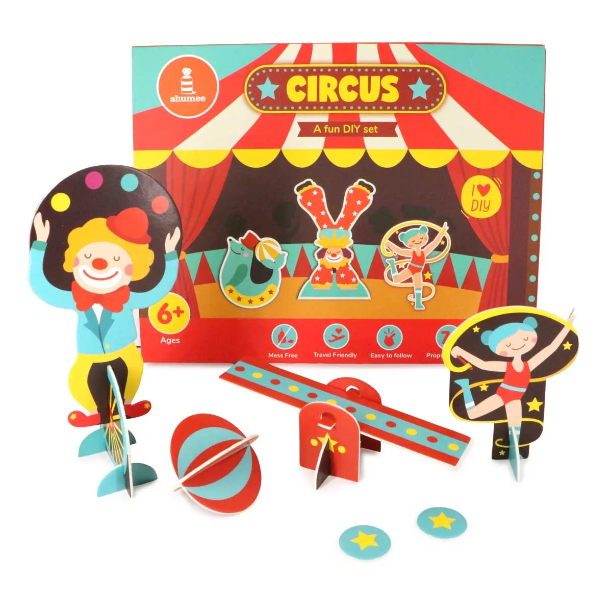 DIY Circus 3D Activity Box  - 6 Years 