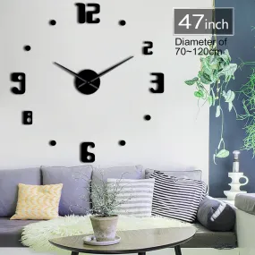 DIY Large Wall Clock Modern Design Quartz Clocks Wall Watch Big Clock Needle Acrylic Mirror Diy Sticker 3d Stickers Home Decor