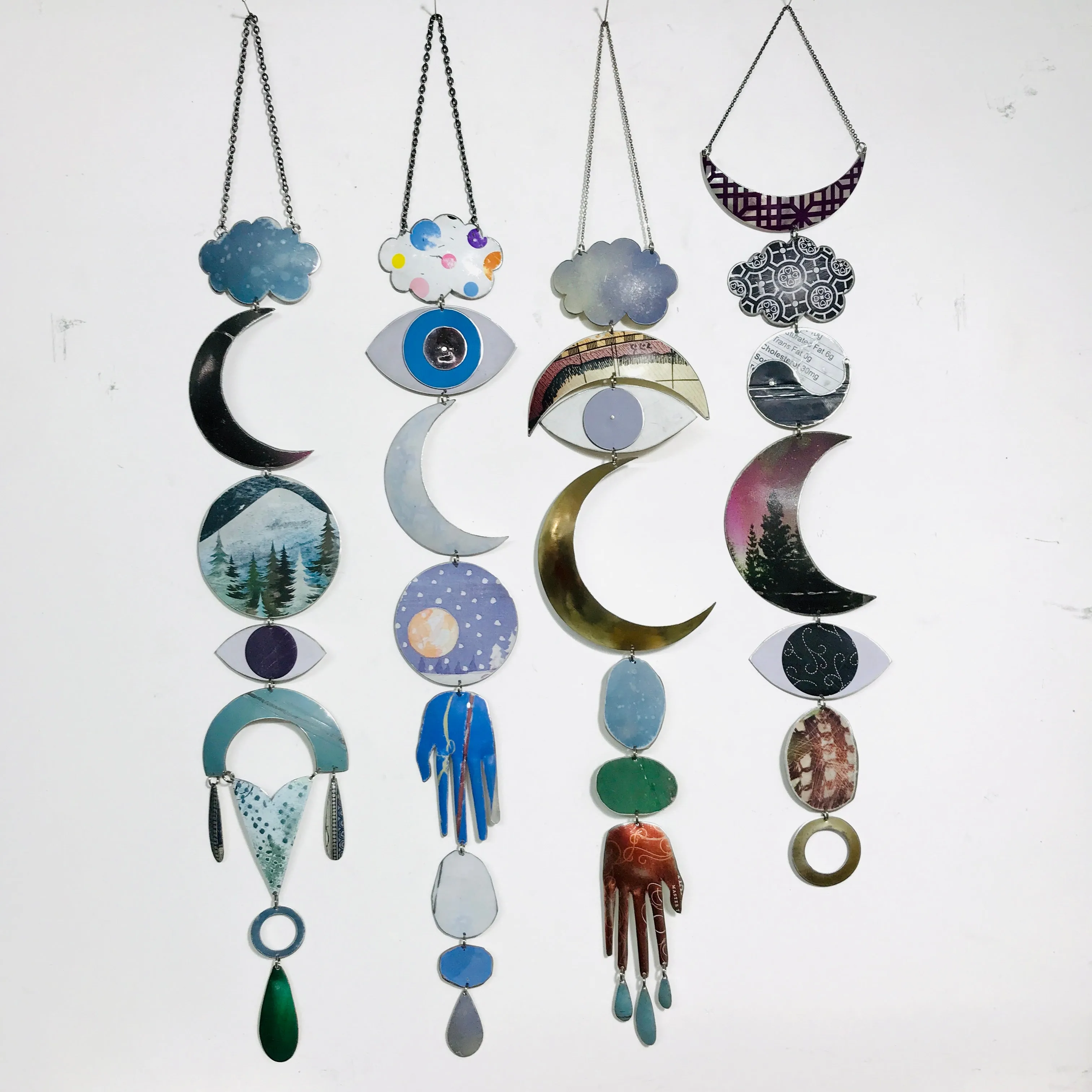 Dusty Lavender Protective Eye Talisman Wall Hanging