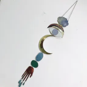 Dusty Lavender Protective Eye Talisman Wall Hanging