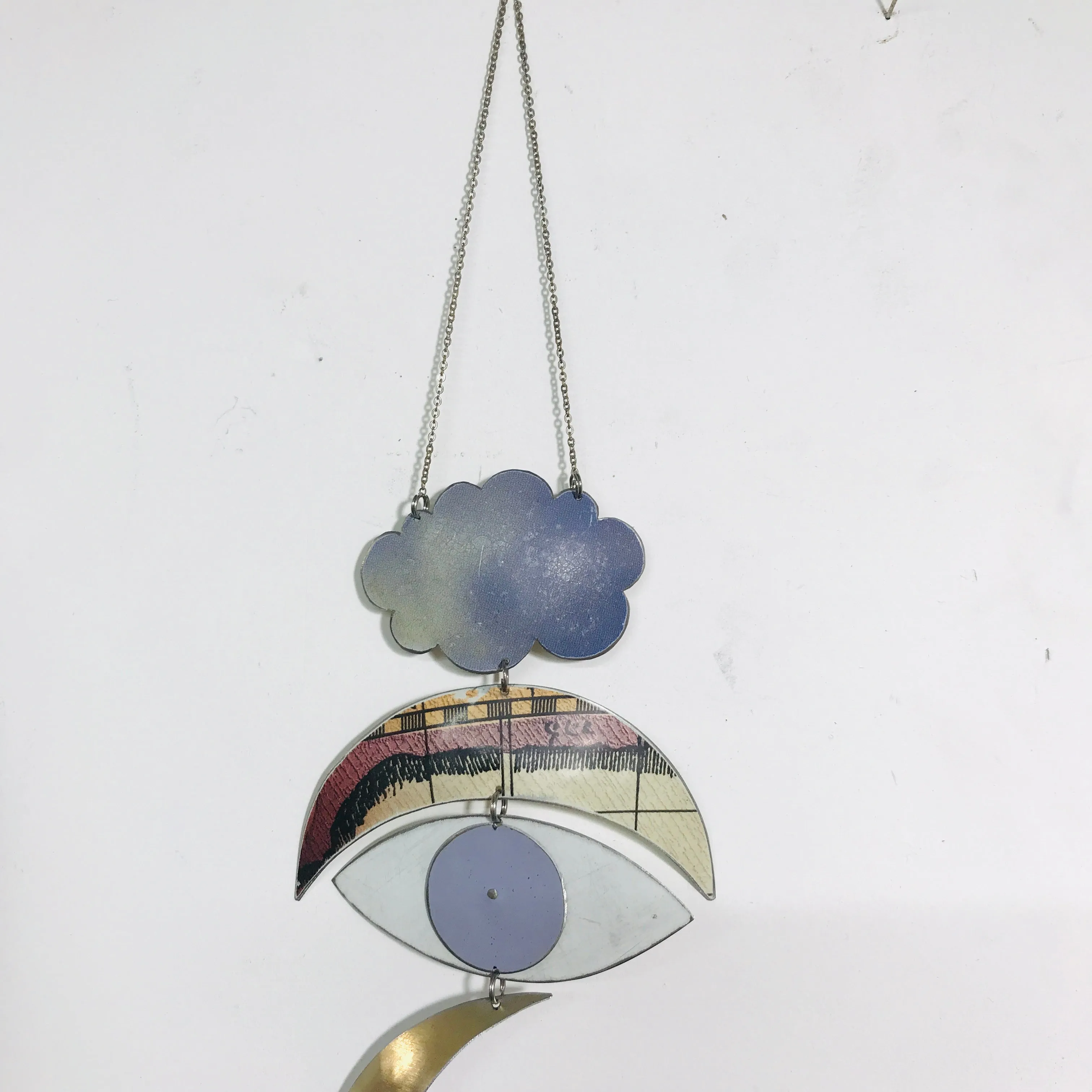 Dusty Lavender Protective Eye Talisman Wall Hanging