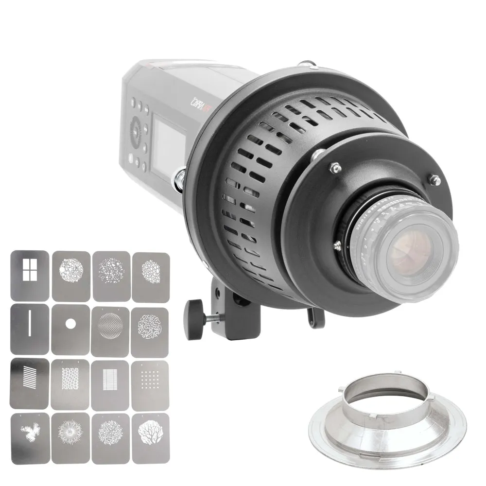 EF-Mount Optical Snoot Spot Projector II with Canon EF