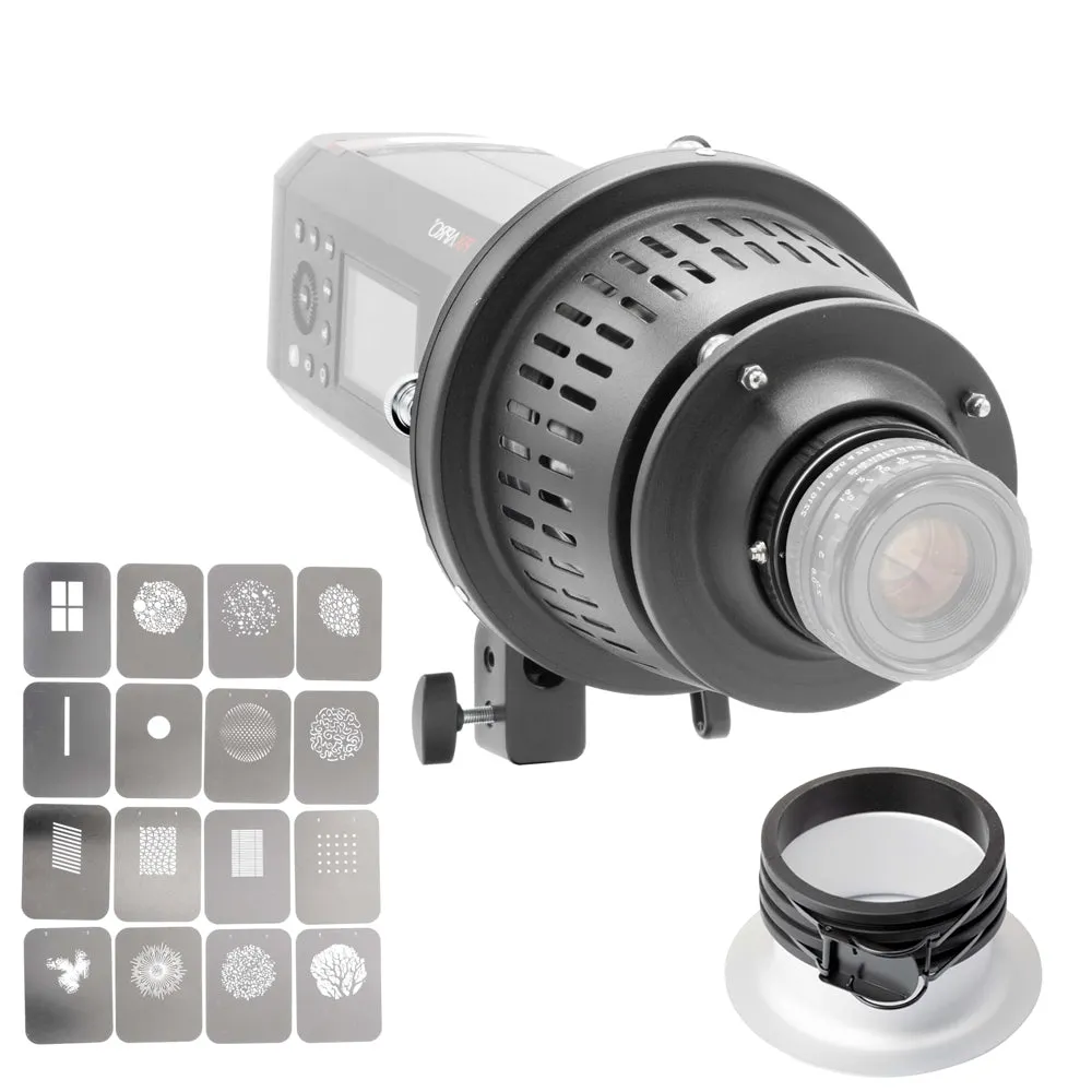 EF-Mount Optical Snoot Spot Projector II with Canon EF