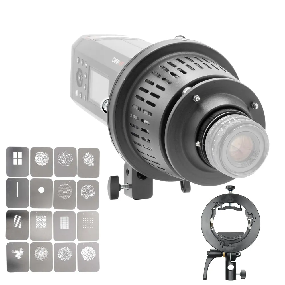 EF-Mount Optical Snoot Spot Projector II with Canon EF