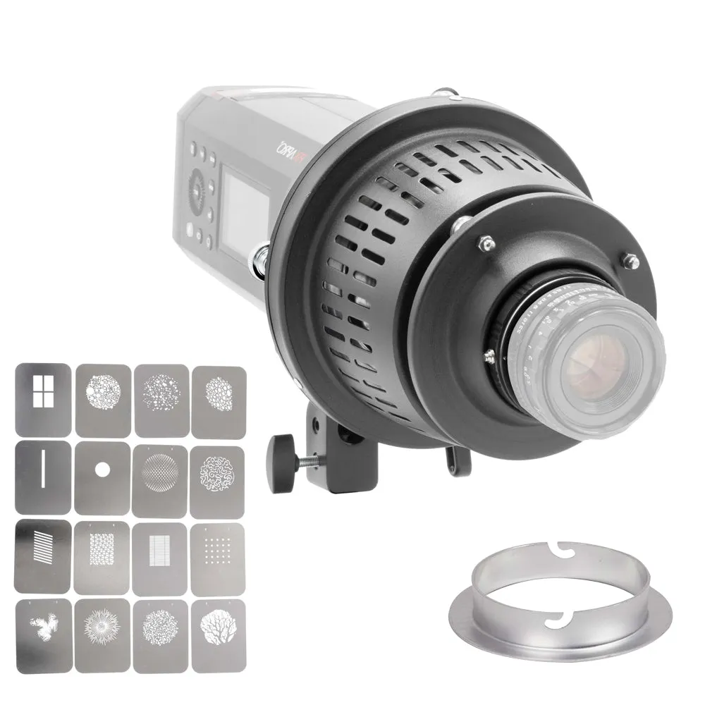 EF-Mount Optical Snoot Spot Projector II with Canon EF
