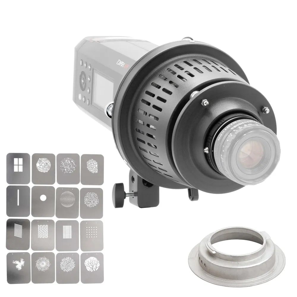 EF-Mount Optical Snoot Spot Projector II with Canon EF