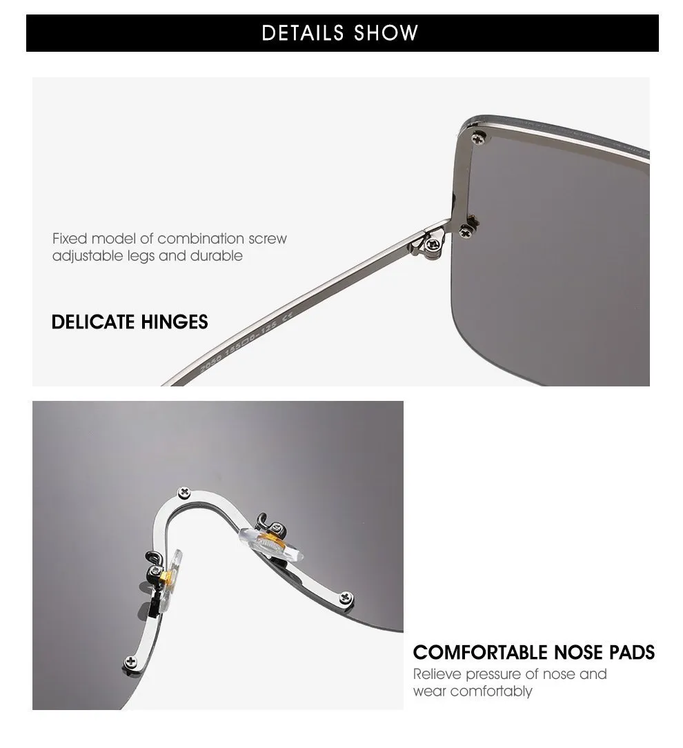 Elaiza Oversized Sunglasses - Brown Gradient