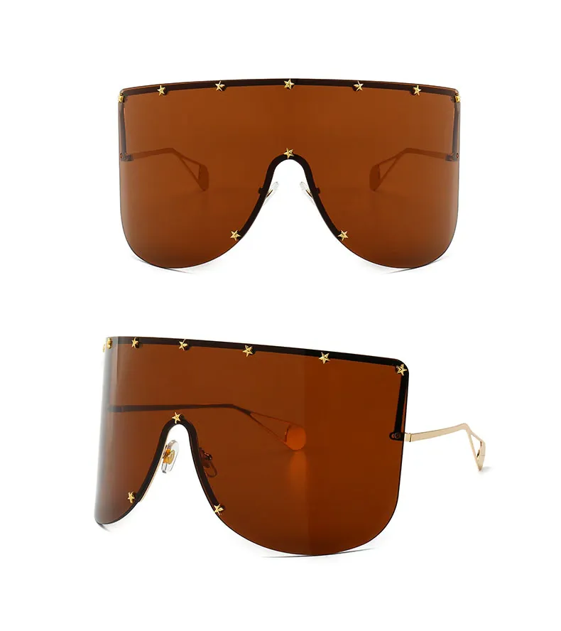 Elaiza Oversized Sunglasses - Brown Gradient