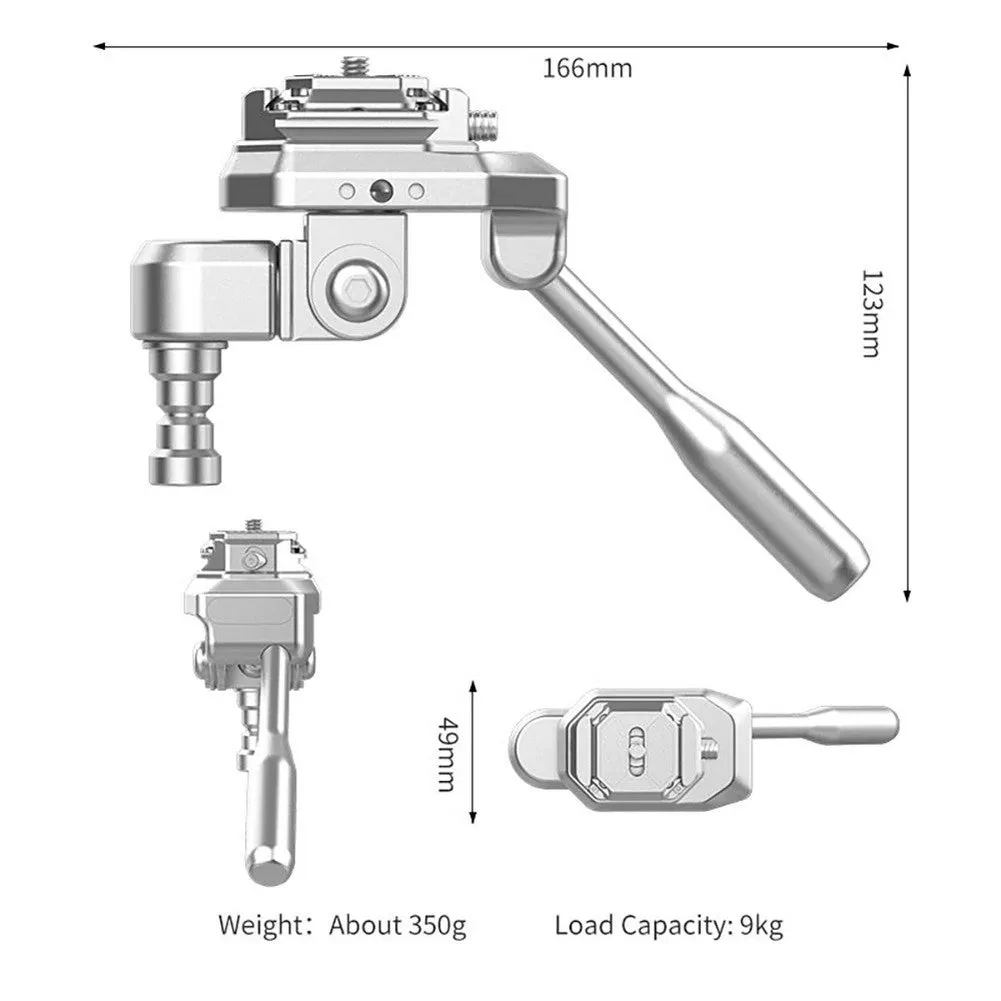 FALCAM Geartree Panoramic Ball Head Pan/Tilt Roll Head