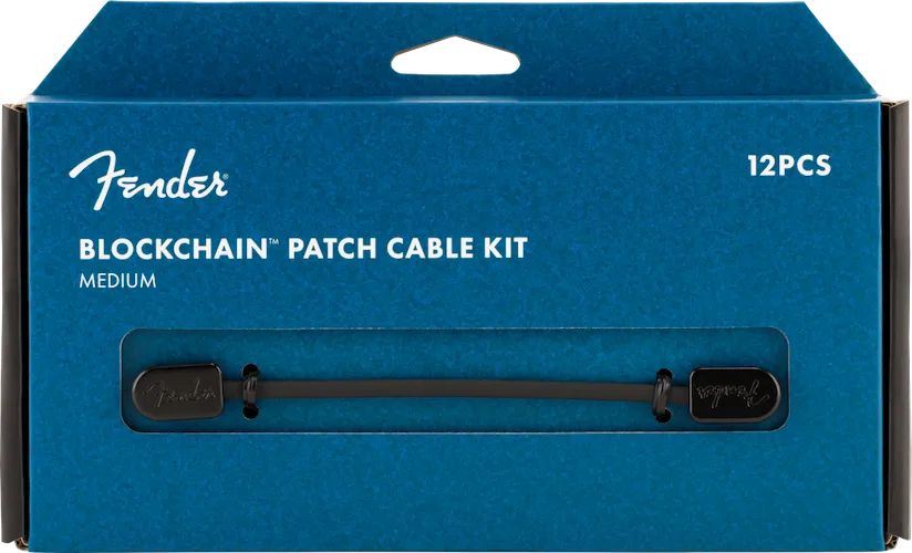 Fender Blockchain Patch Cable Kit, Medium, Black