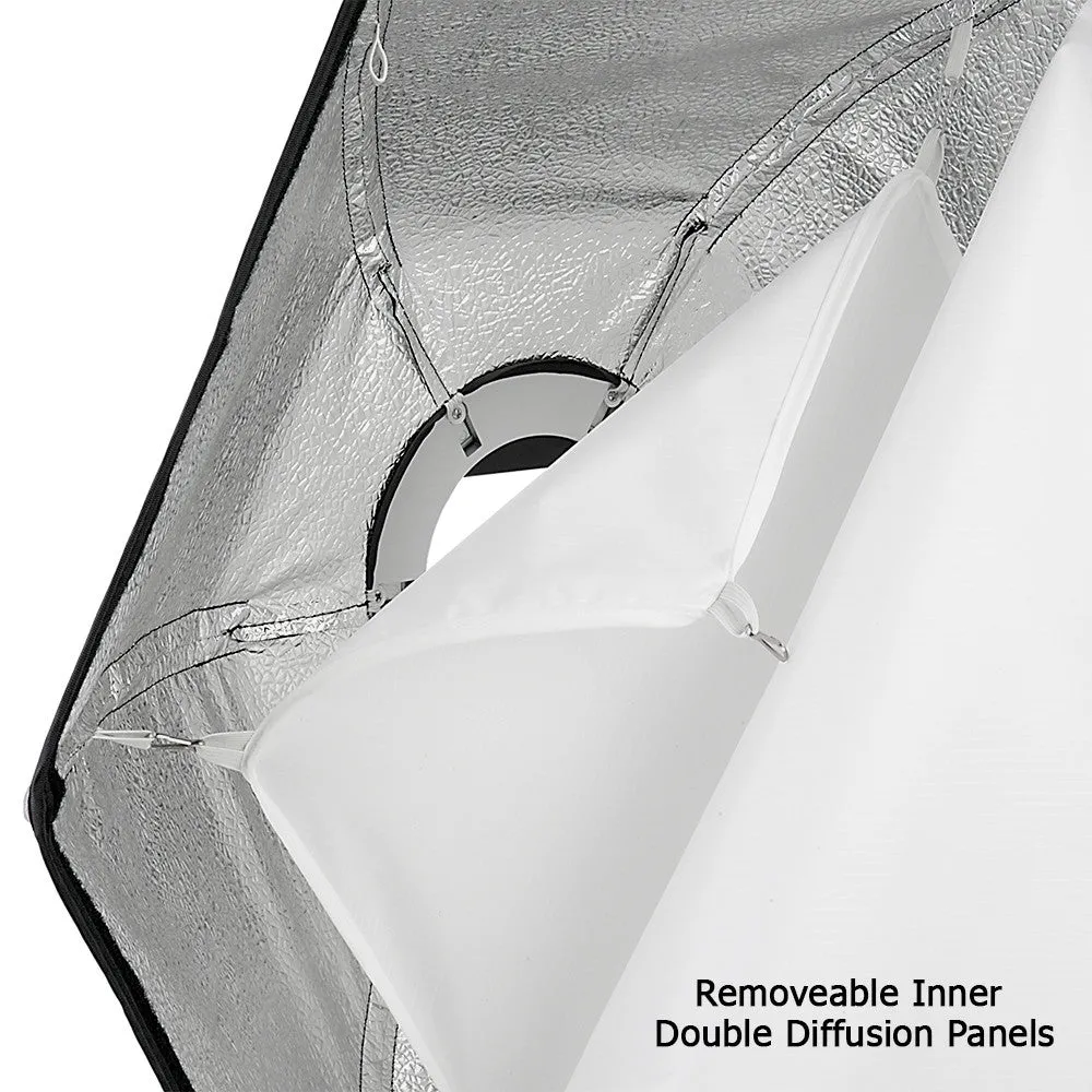 Fotodiox Quick-Collapse Flash Softbox - 50cm (20in) Hexagon for Canon Speedlight and Nikon, Vivitar, Sunpack, Nissin, Sigma, Sony, Pentax, Olympus, Panasonic Lumix Flash