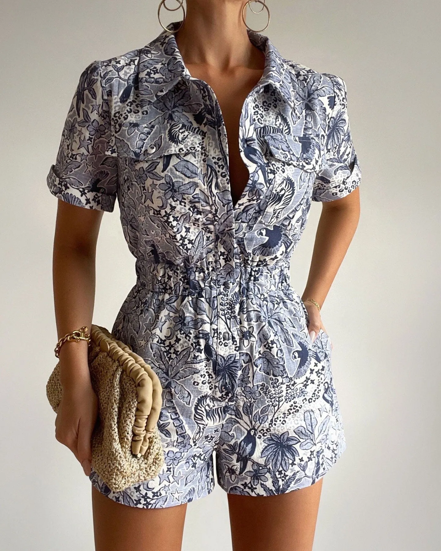 Gaia Playsuit-Print