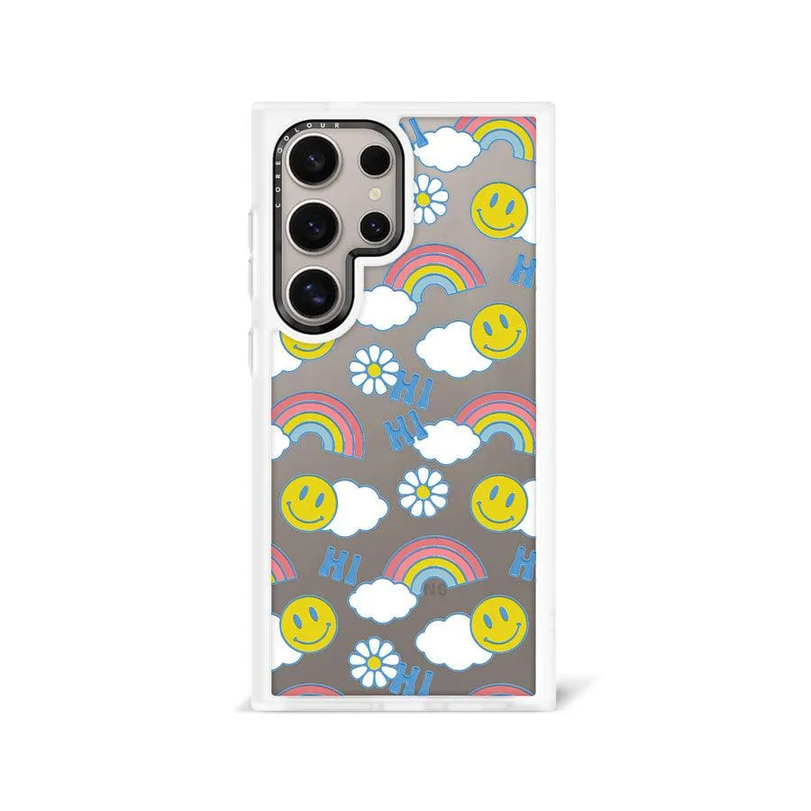 Galaxy S24 Ultra Hi There! Rainbow Phone Case