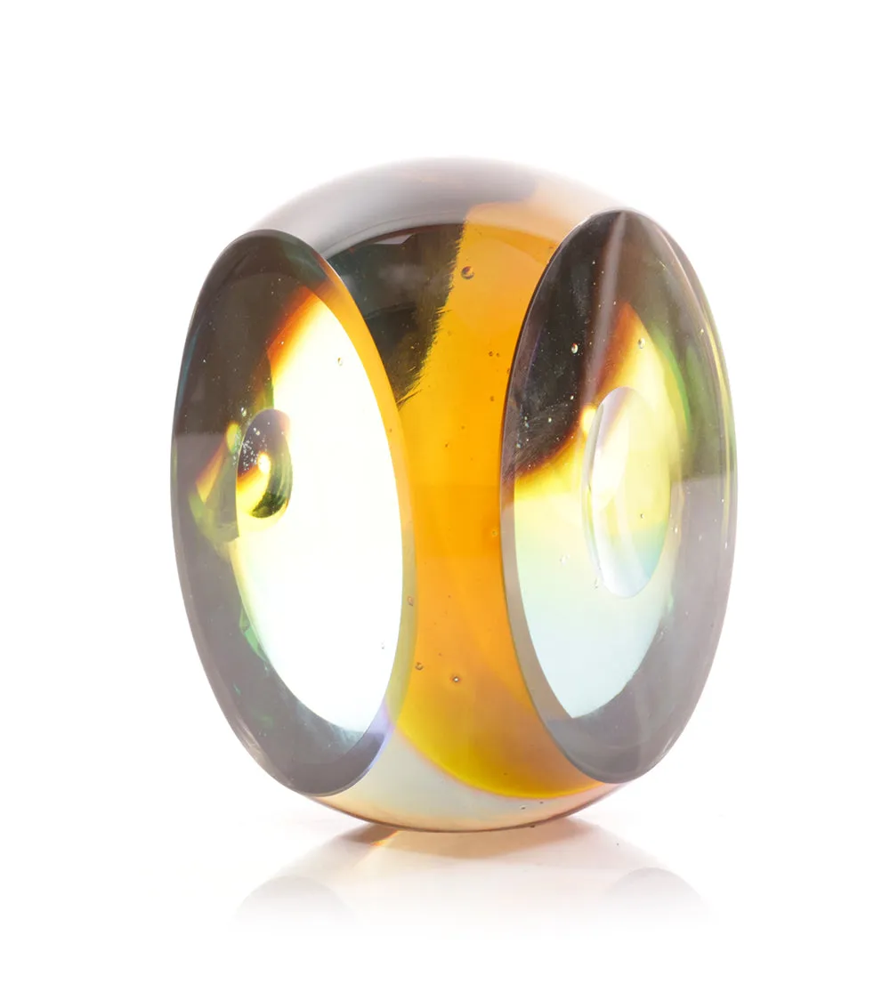 Glass Sculpture "Owl Eyes" by Ben Silver - BENS37672C