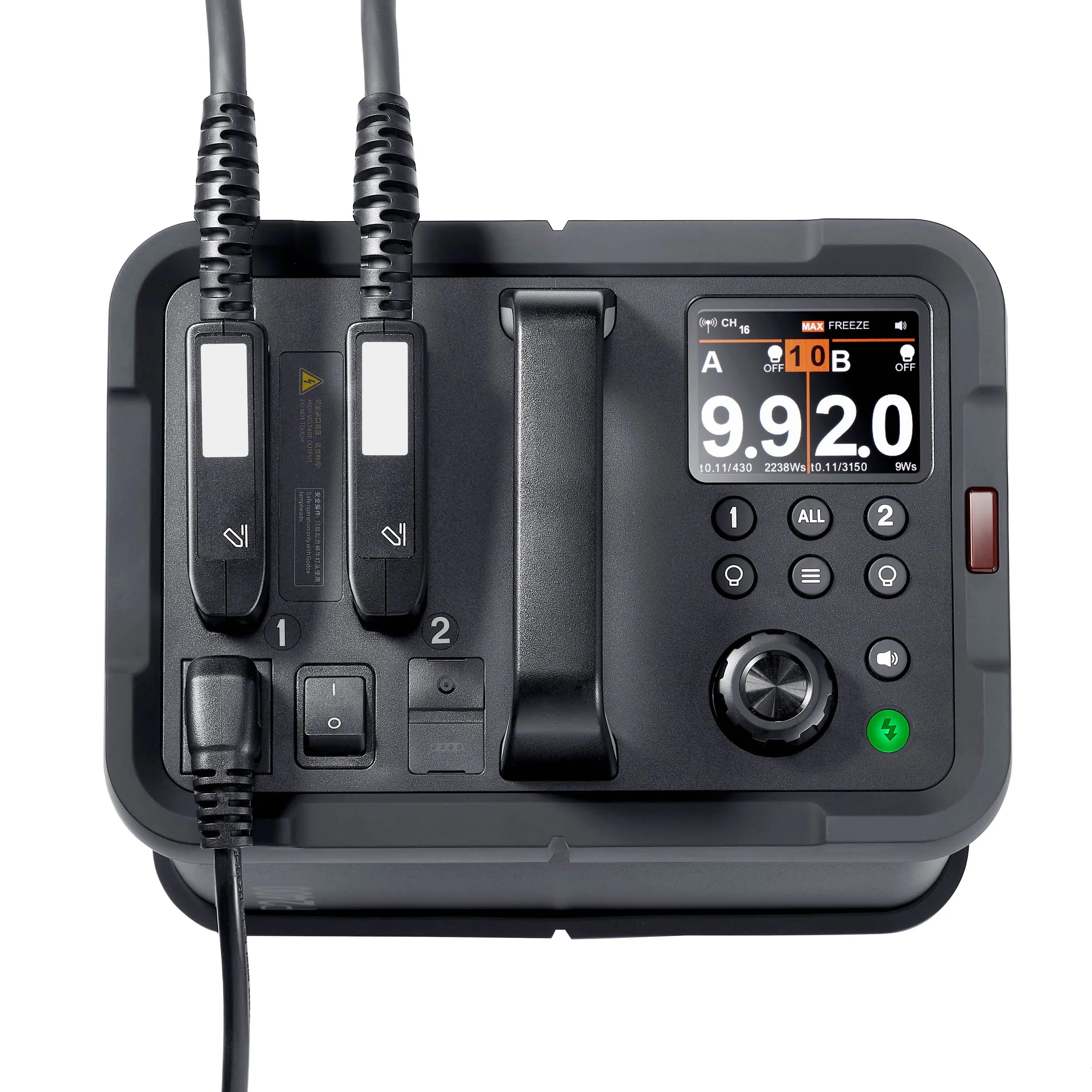 GODOX P2400P Pack and Head Flash System with 2x H2400P Flash Heads