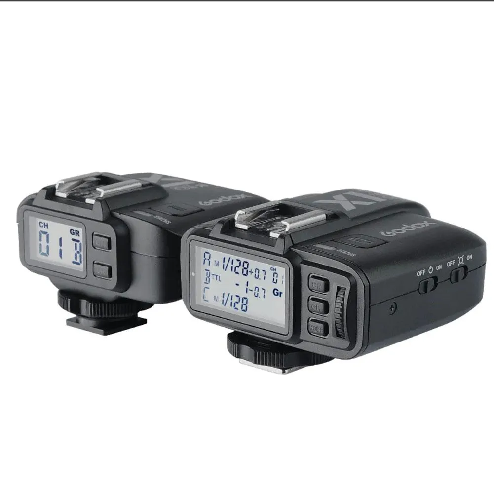 Godox X1 Wireless Camera Flash Trigger and Receiver Set for Canon, Nikon, and Sony - Enhanced Performance and Compatibility