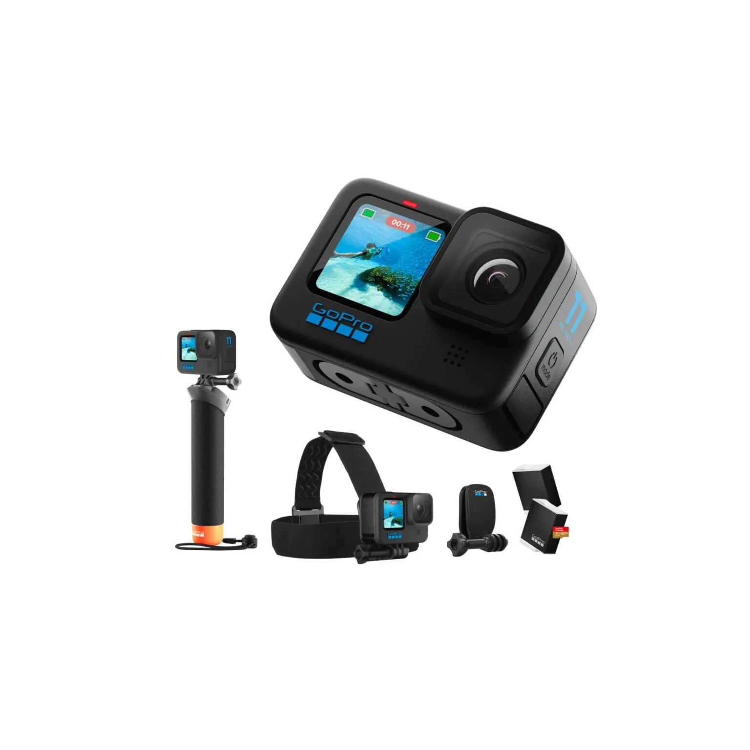 GoPro HERO11 Black   Accessories Bundle - Waterproof Action Camera with Accessories