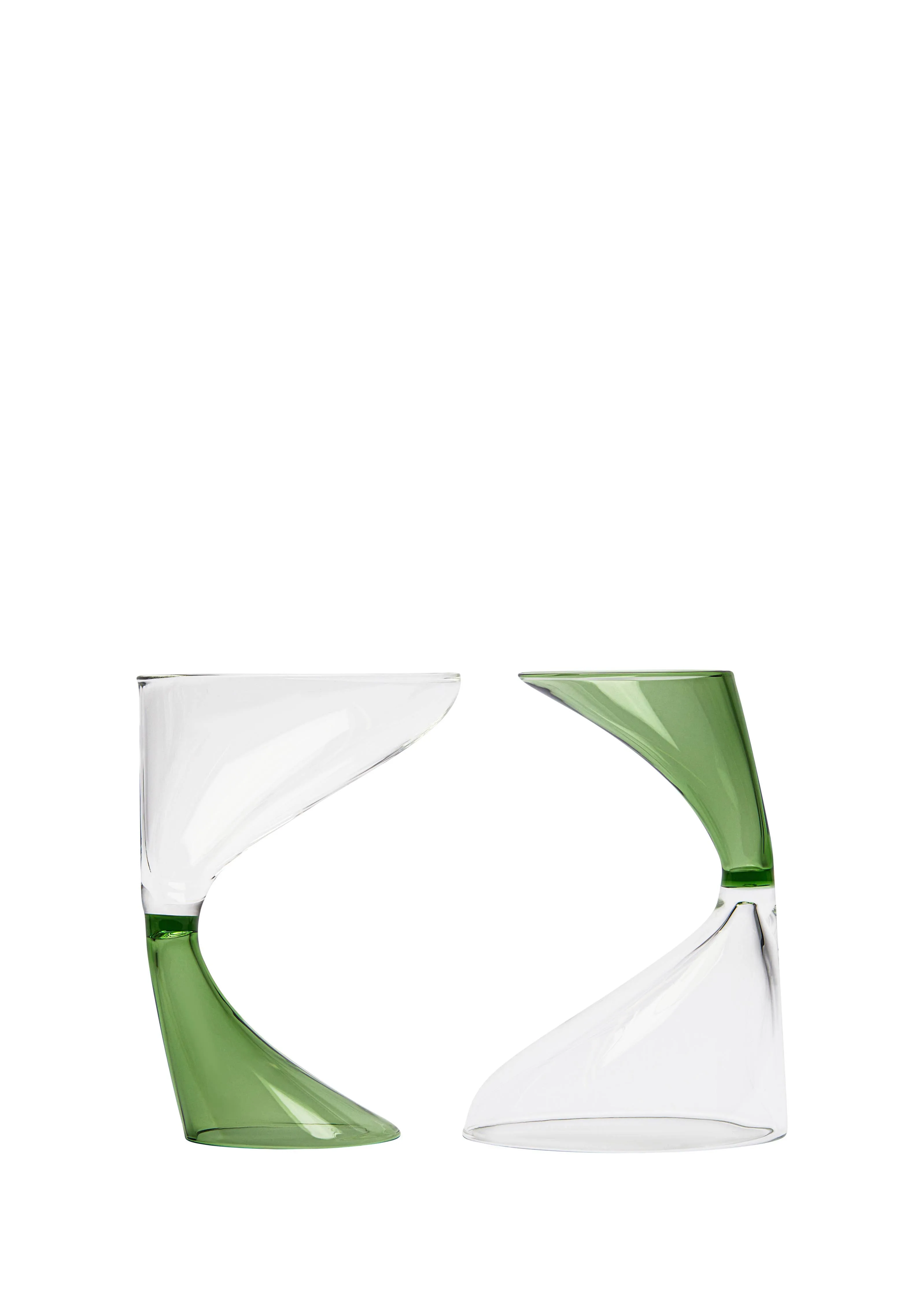 Green Arch Cocktail Glass Set