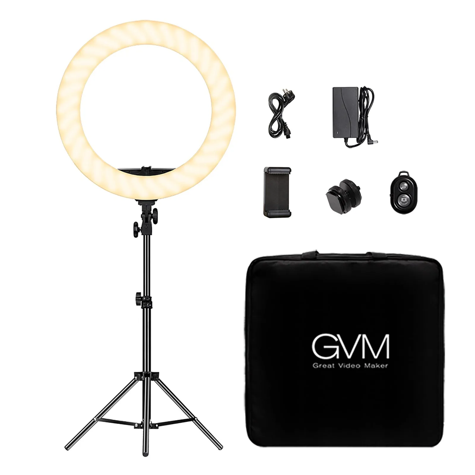 GVM-18S 55W High Power Bi-Color LED Ring Light Kit (18")