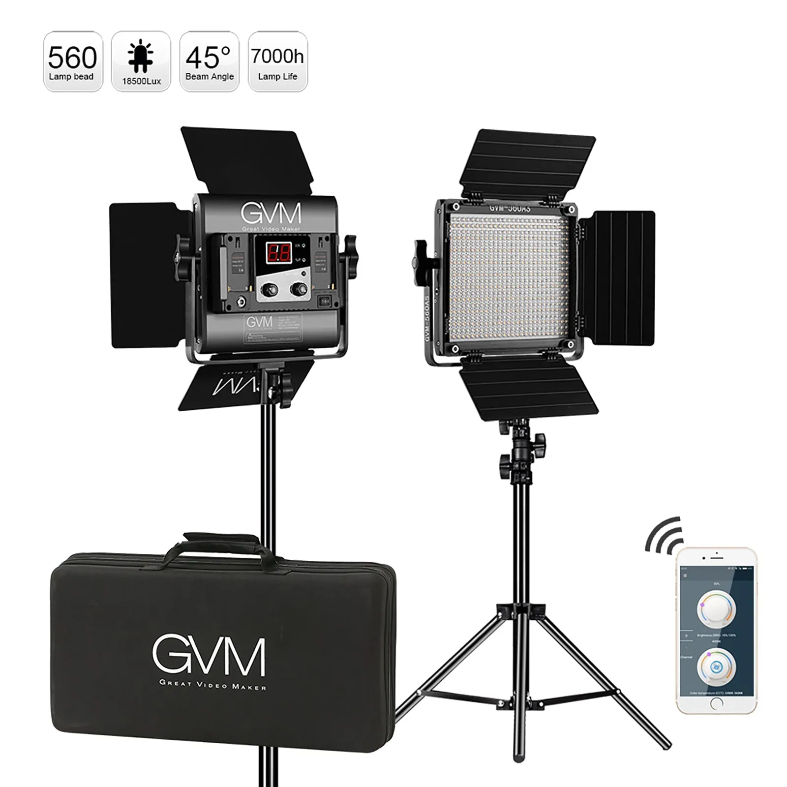 GVM-560AS 30W High Beam Bi-Color LED Video Soft Light