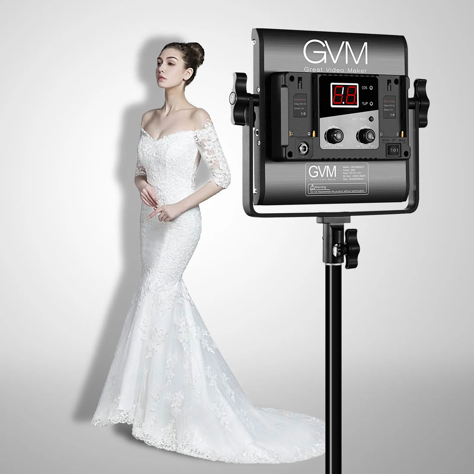 GVM-560AS 30W High Beam Bi-Color LED Video Soft Light