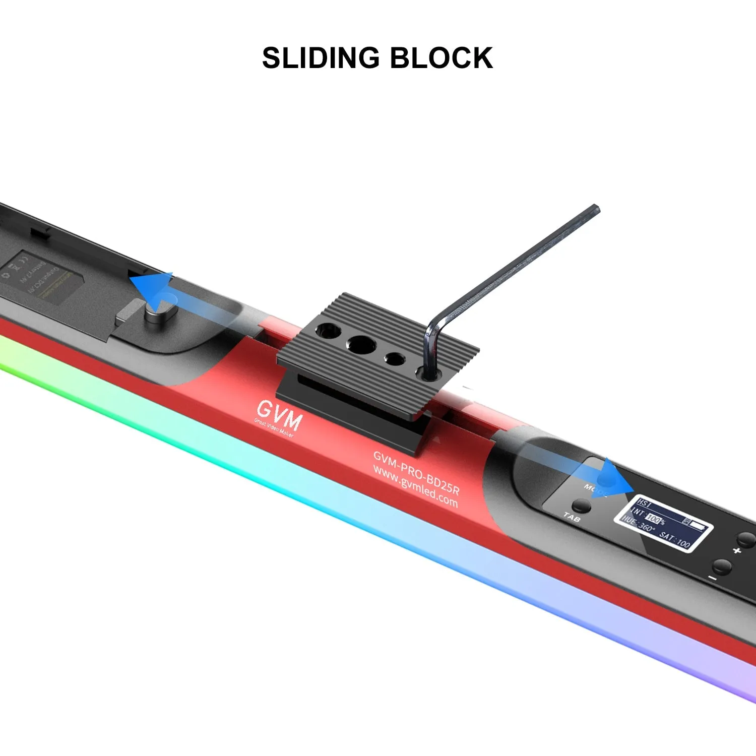 GVM BD25R/BD45R RGB & Bi-color Colorful Tube light