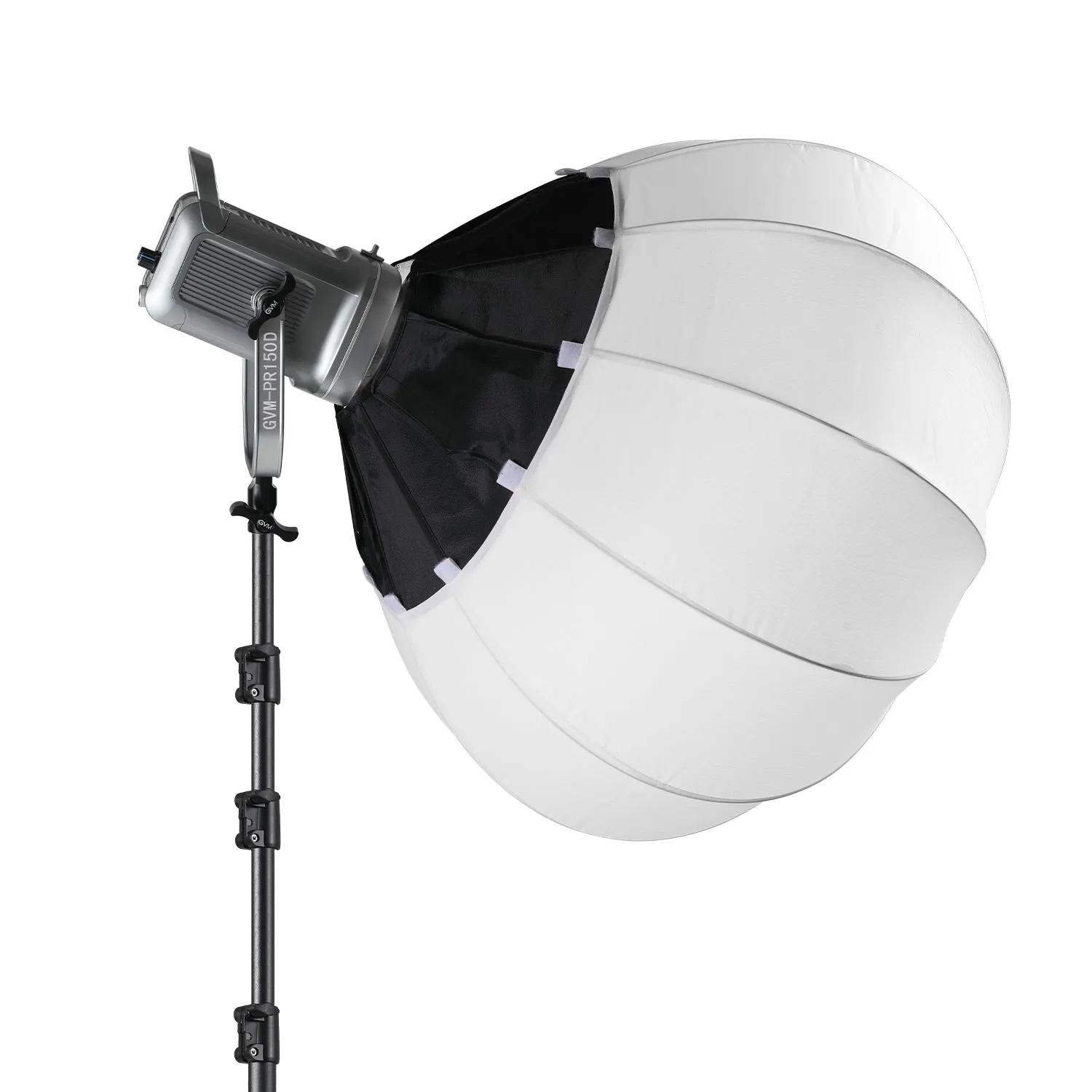 GVM PR150D 150W High Power LED Spotlight Bi-Color Studio Lighting Kit with Lantern Softbox Light stand
