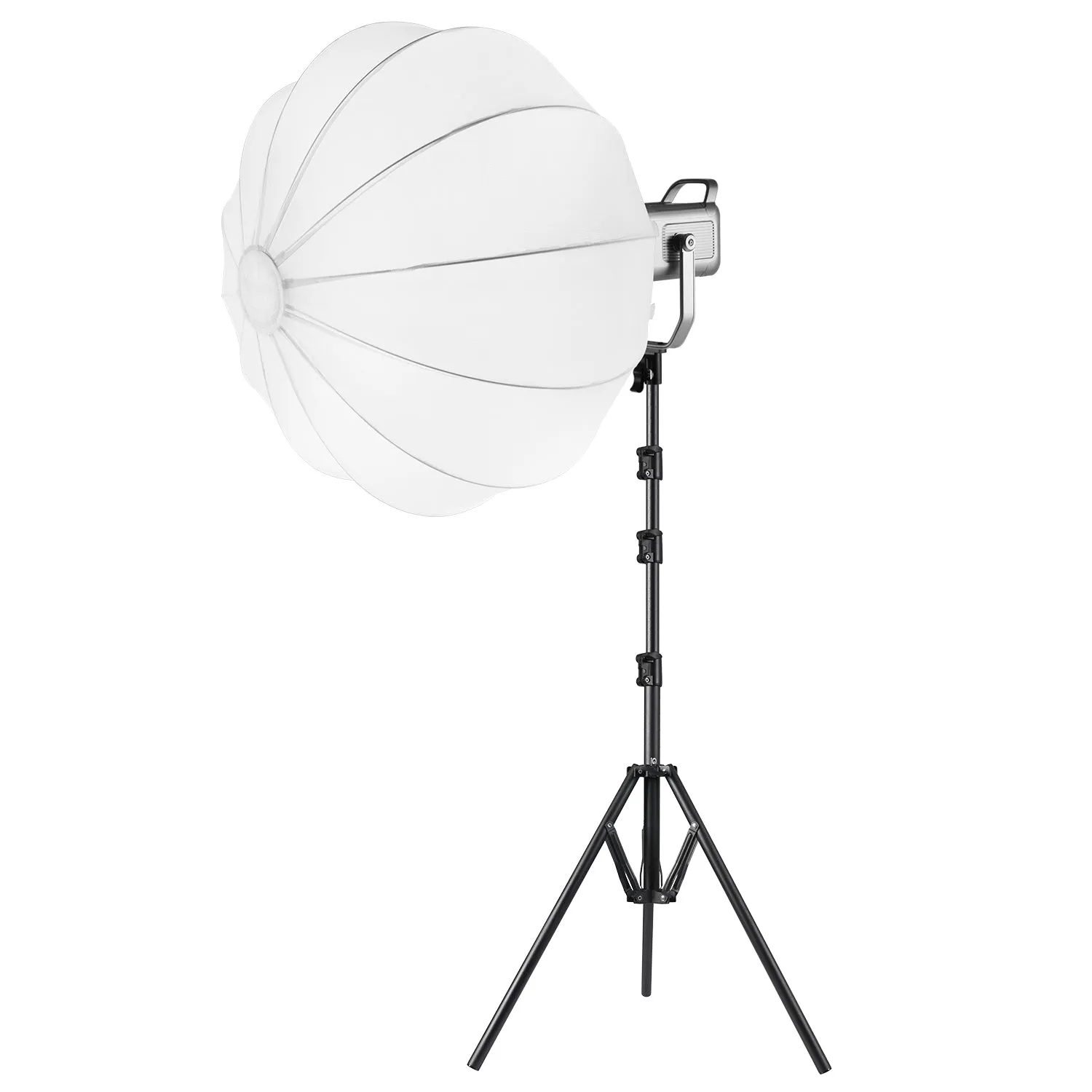 GVM PR150D 150W High Power LED Spotlight Bi-Color Studio Lighting Kit with Lantern Softbox Light stand