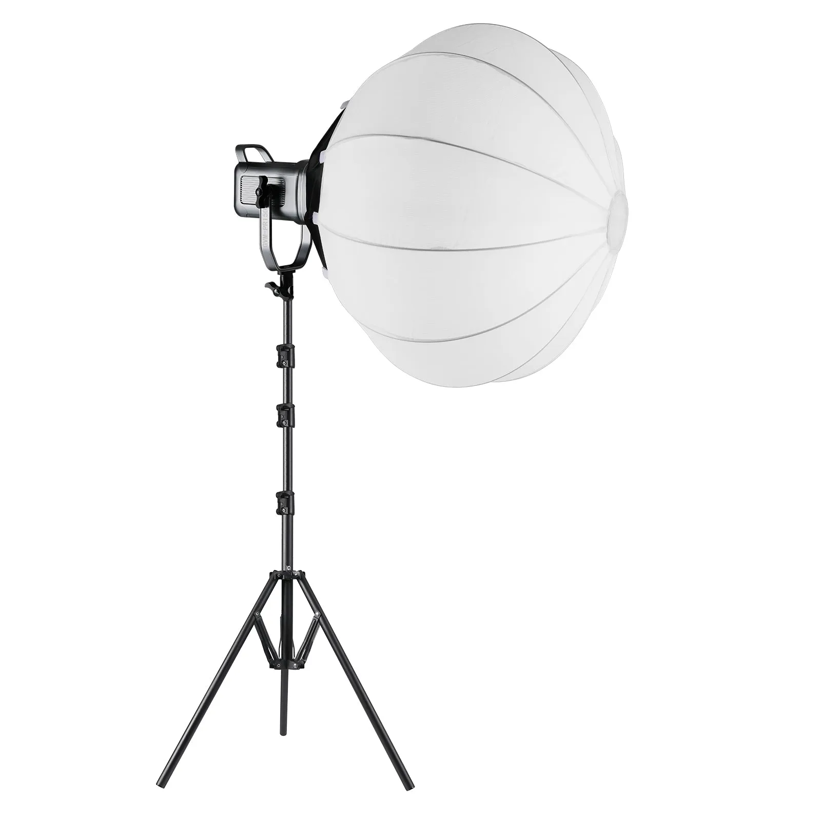 GVM PR150D 150W High Power LED Spotlight Bi-Color Studio Lighting Kit with Lantern Softbox Light stand