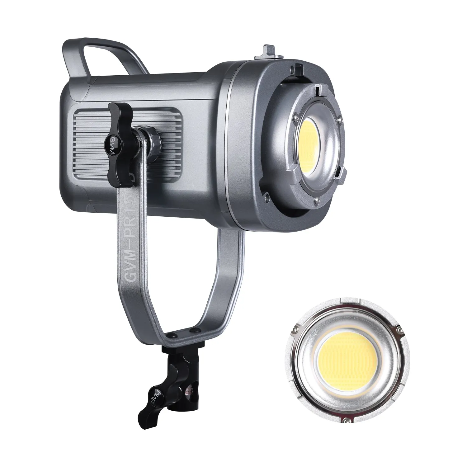 GVM PR150D 150W High Power LED Spotlight Bi-Color Studio Lighting Kit with Lantern Softbox Light stand