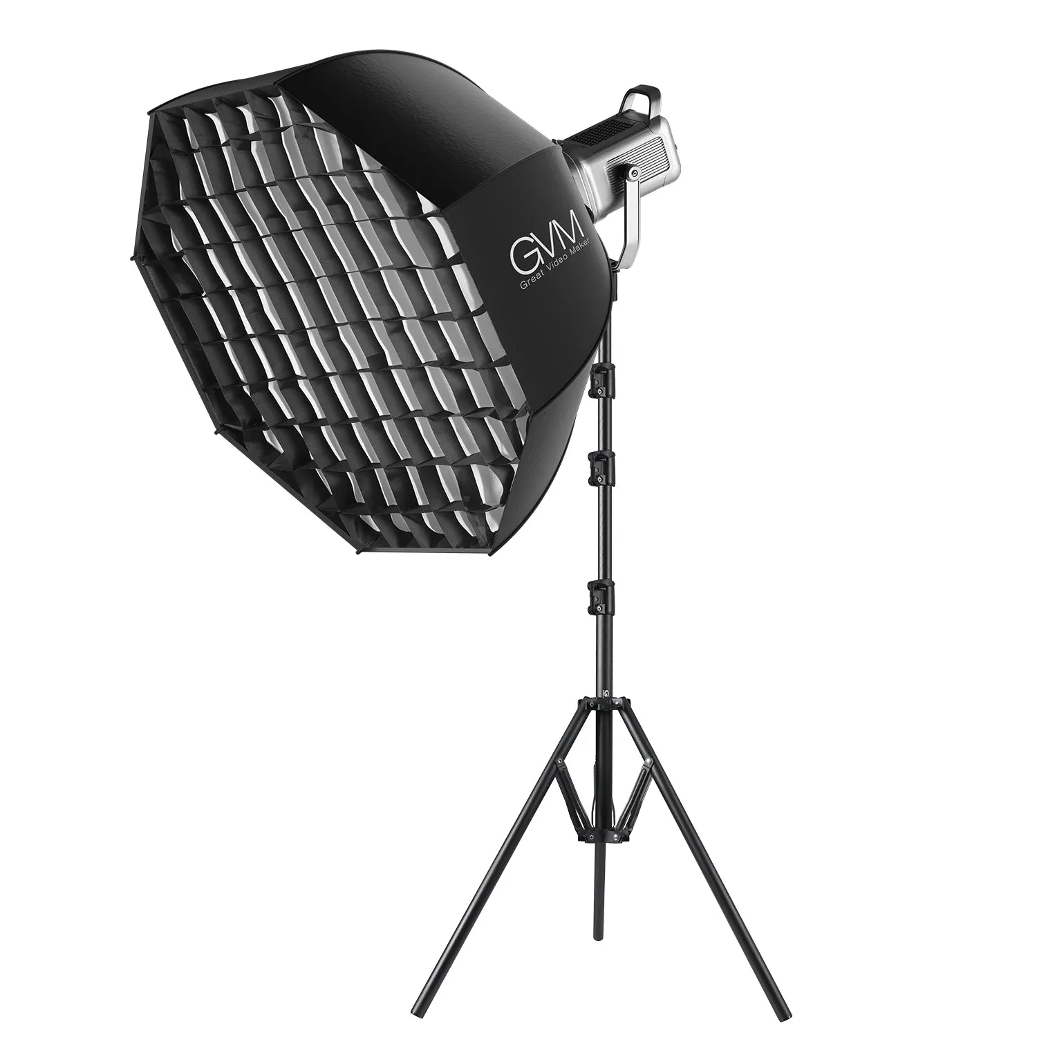 GVM PR150D 150W High Power LED Spotlight Bi-Color Studio Lighting Kit with Softbox