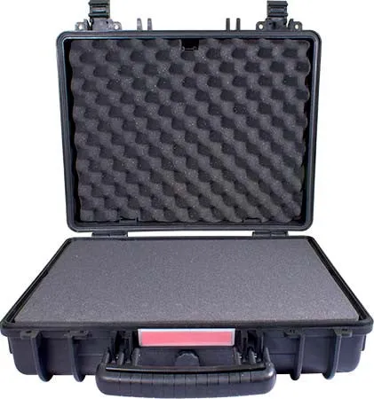 HARD CASE 410X340X220MM OD WITH FOAM BLACK WATER & DUST PROOF (443412)