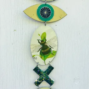 Honeybee Protective Eye Talisman Wall Hanging