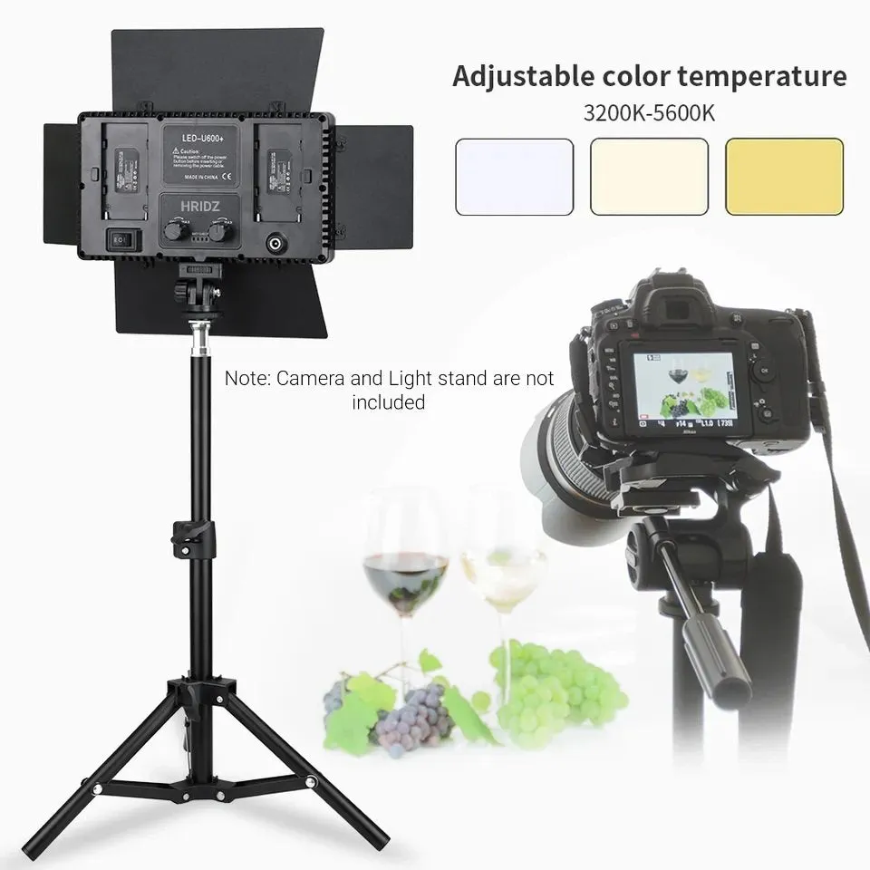 Hridz U800 LED Video Light Photo Studio Lamp AU Plug Photography Panel Lighting