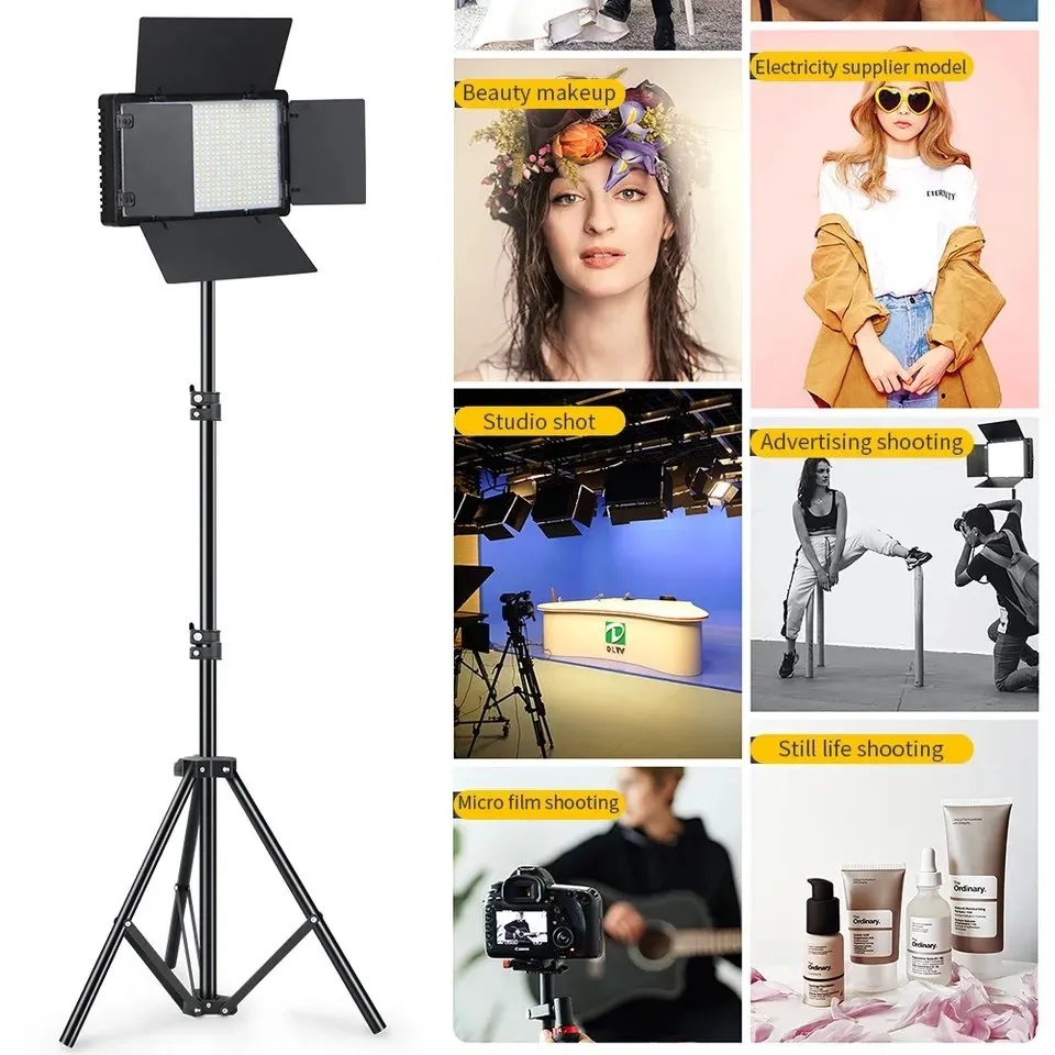 Hridz U800 LED Video Light Photo Studio Lamp AU Plug Photography Panel Lighting