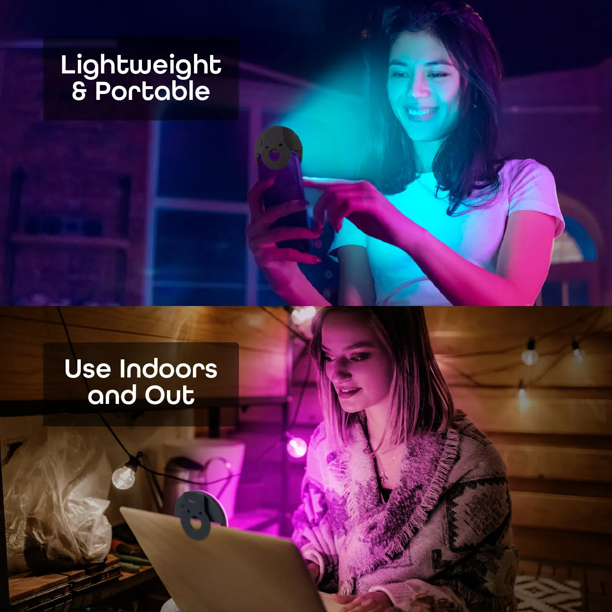 iHip Clip-on Selfie Ring Light Battery Operated with 18LED for Smart Phone Camera Round Shape