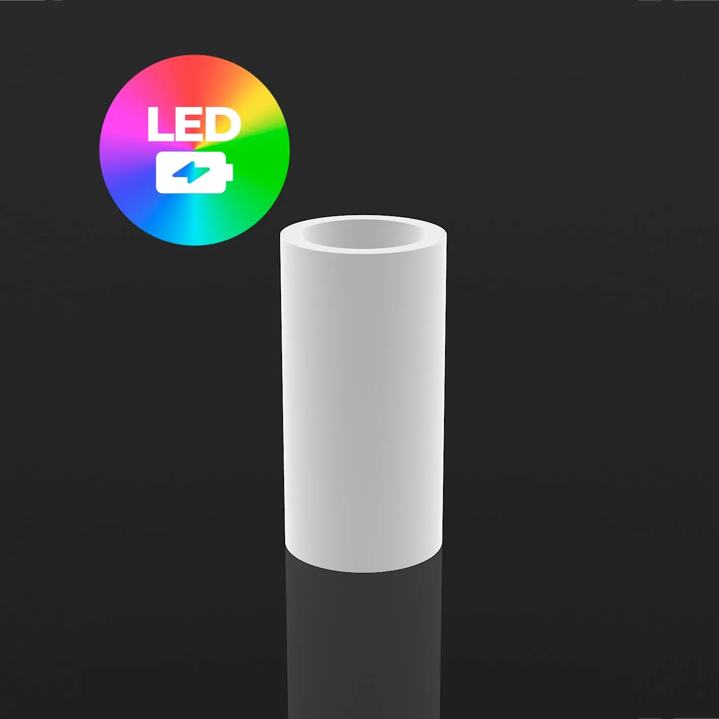 Illuminated Cylinder Planter
