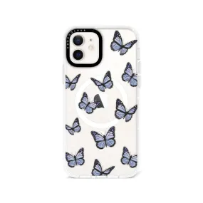 iPhone 12 Butterfly Kiss Glitter Phone Case Magsafe Compatible