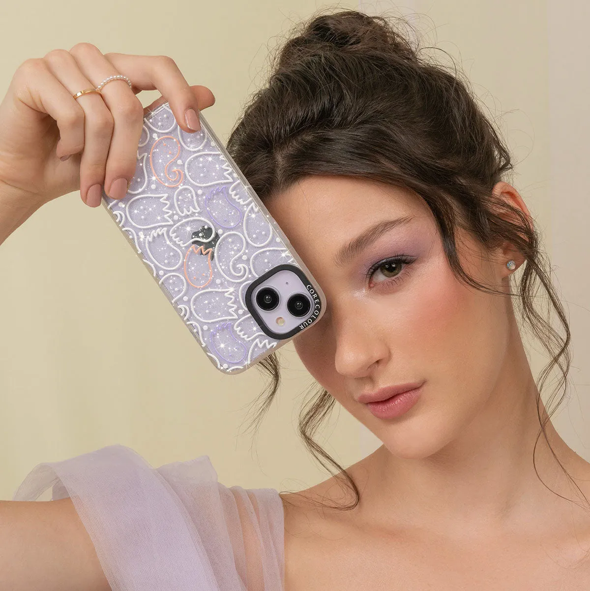 iPhone 12 Ghost Squad Glitter Phone Case Magsafe Compatible