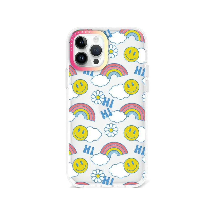 iPhone 12 Pro Hi There! Rainbow Phone Case