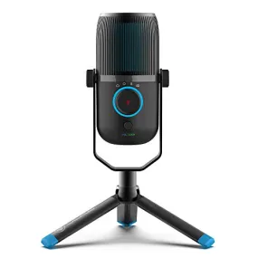 JLab Audio Talk USB Microphone | USB-C Output | Cardioid, Omnidirectional, Stereo or Bidirectional | 96k Sample Rate | 20Hz - 20kHz Frequency Response | Volume, Gain Control, Quick Mute | Plug & Play