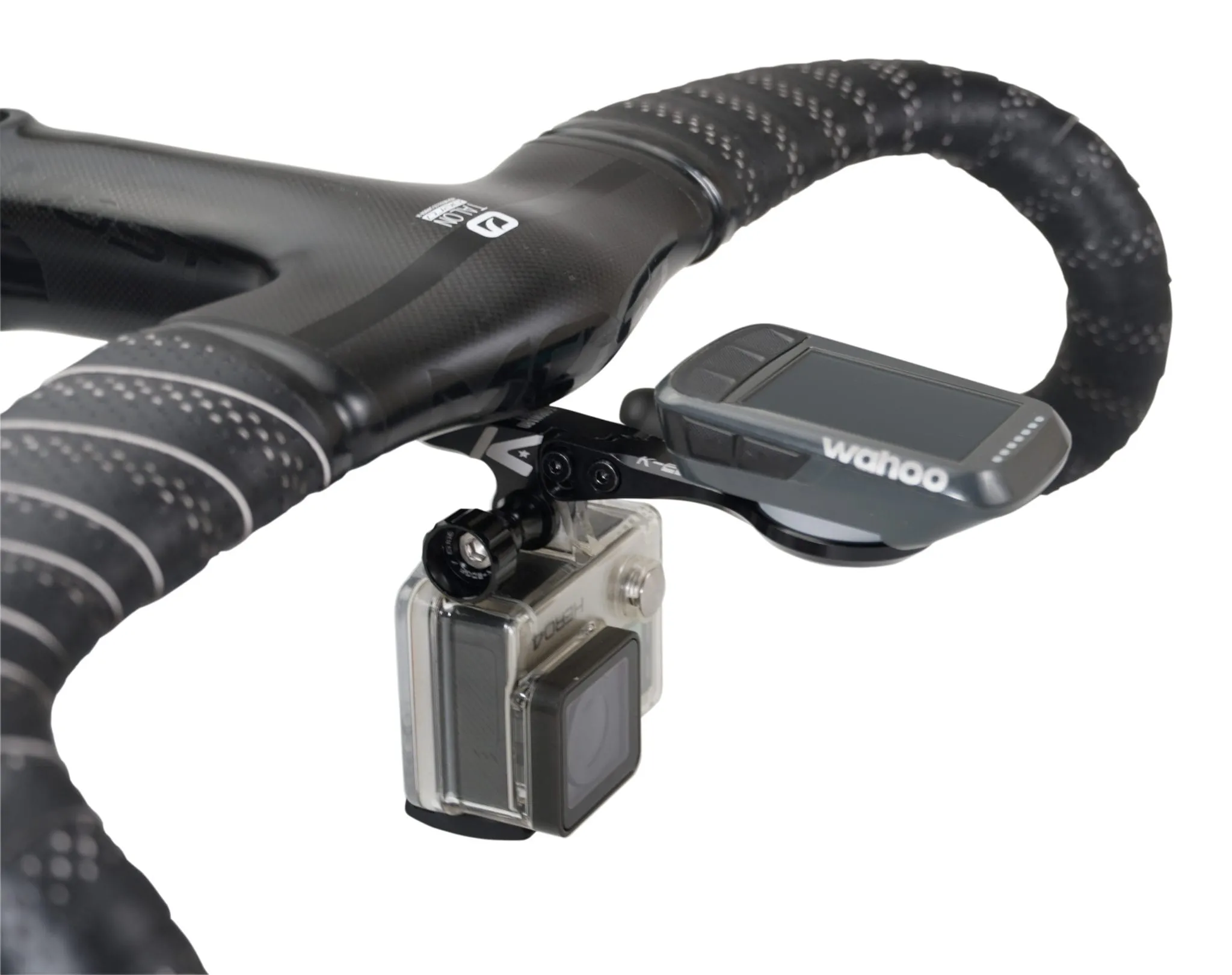 K-EDGE WAHOO Wahoo Integrated Handlebar System Combo Mounts 一體化車頭把手咪錶及攝錄機延伸碼 (黑色)