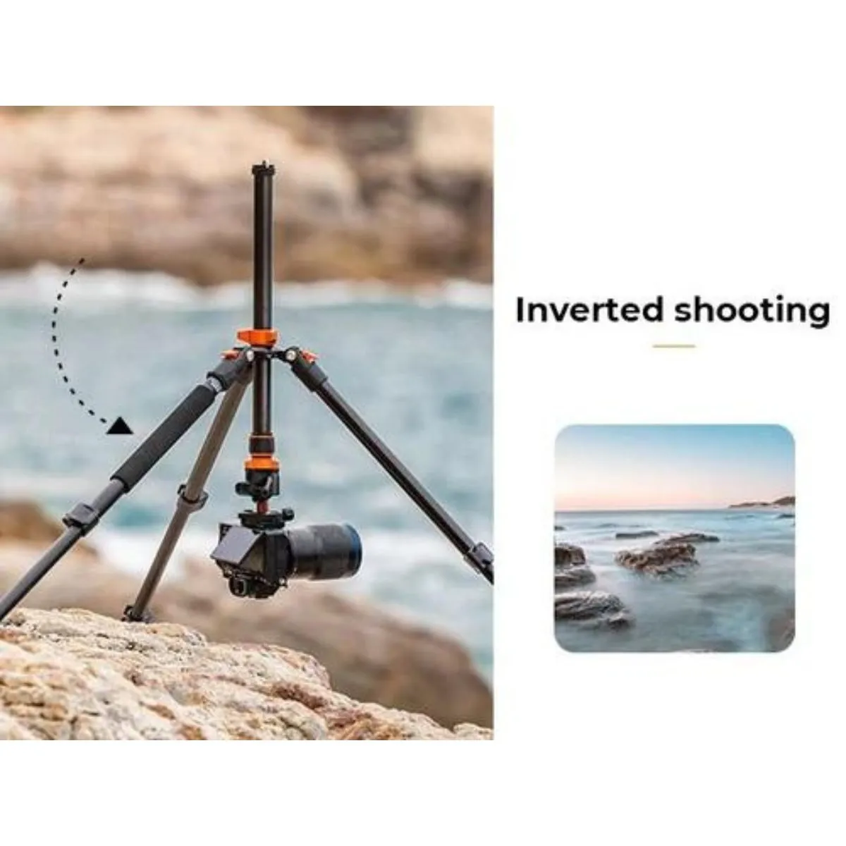 K&F Concept Aluminum Tripod & Detachable Monopod with 2-in-1 Quick Release Plate Kit & 28mm Metal Ball Head for Sony Canon Nikon Fujifilm Panasonic Lumix Digital Camera & iPhone & Android Phones