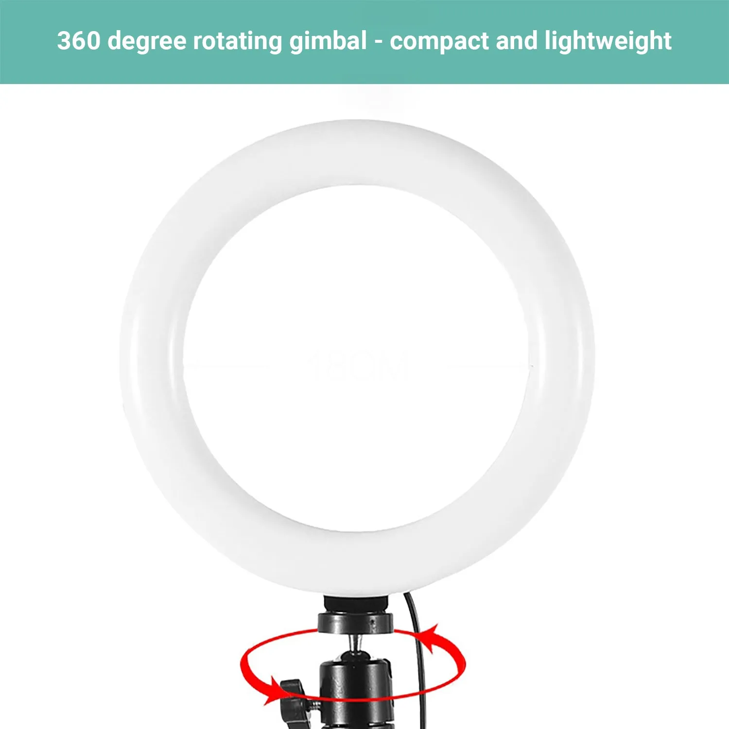 Kartech LED Ring Light Stand Lamp Diffuser Selfie Makeup Live Tripod 7"/10"