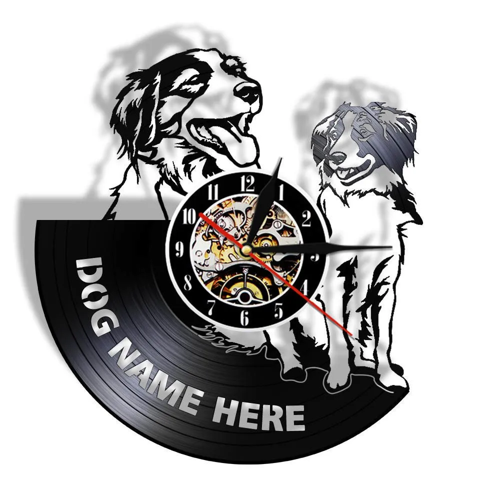 Kooikerhondje Wall Clock Cusutom Dog Name Vinyl Record Clock Nederlandse Dog Breed Personalised Small Cager Dog Kooiker Clock