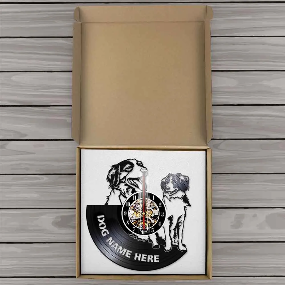 Kooikerhondje Wall Clock Cusutom Dog Name Vinyl Record Clock Nederlandse Dog Breed Personalised Small Cager Dog Kooiker Clock