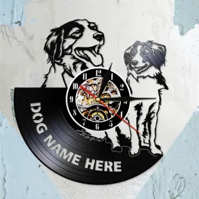 Kooikerhondje Wall Clock Cusutom Dog Name Vinyl Record Clock Nederlandse Dog Breed Personalised Small Cager Dog Kooiker Clock