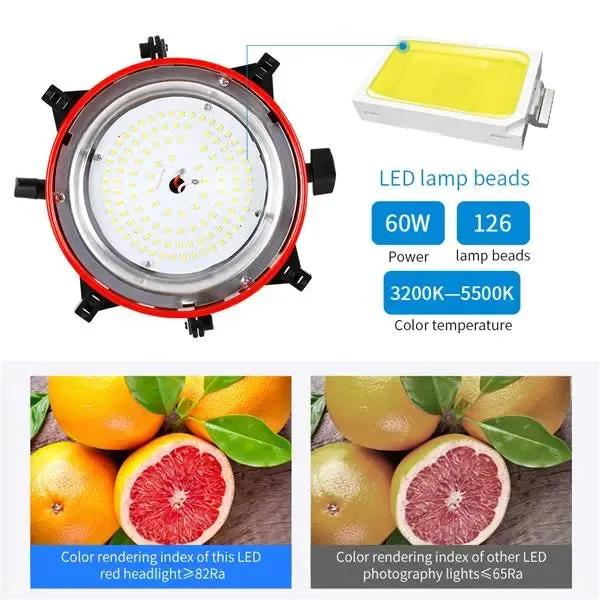 Kshioe Professional Photo Video Studio 500W Stepless dimming