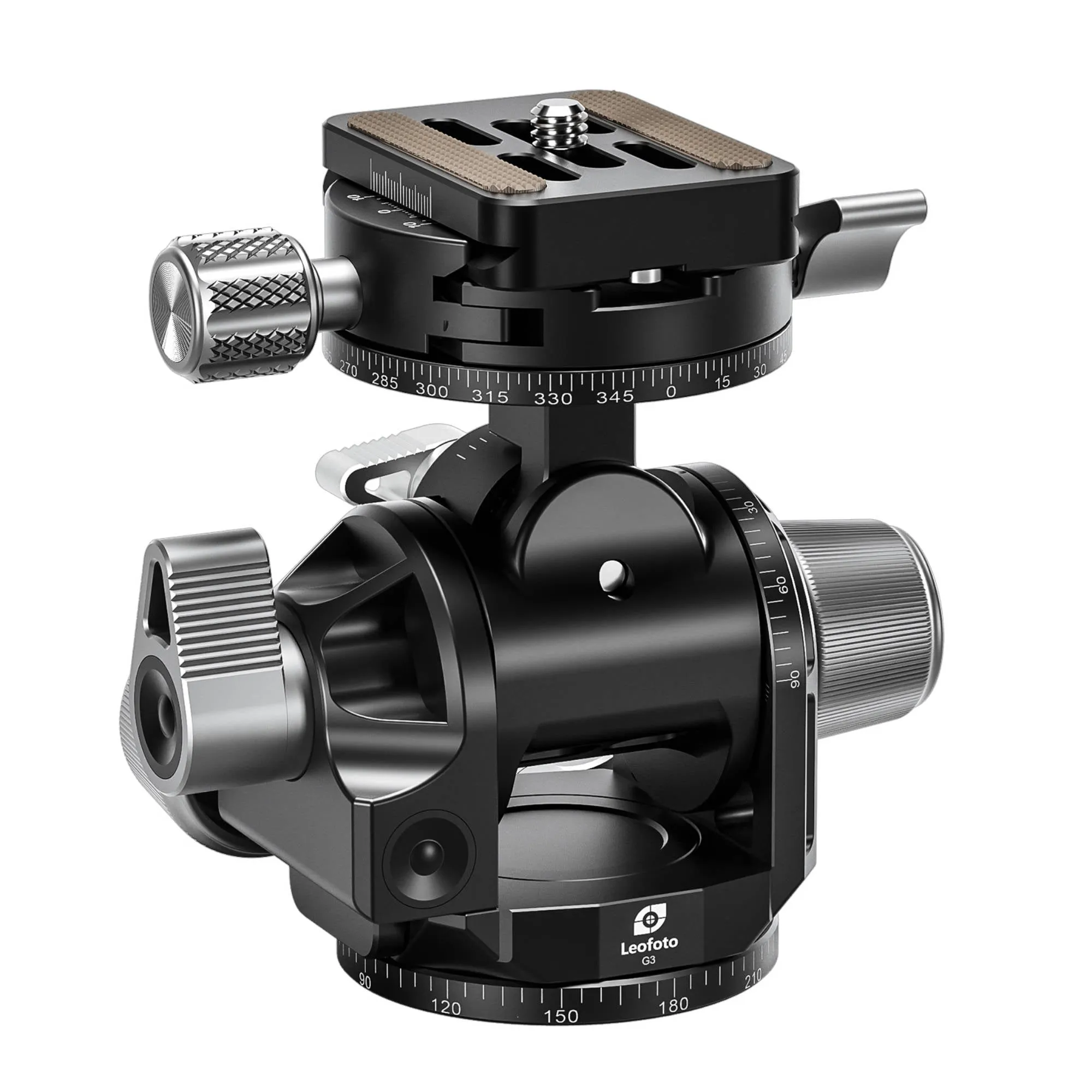 Leofoto G3 50mm 3-Axis Geared Head with BPL-50N Plate