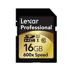 Lexar 600X 16GB Professional SD Memory Card